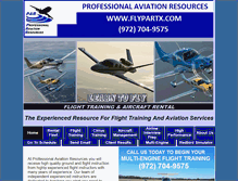 Tablet Screenshot of professionalaviationresources.com